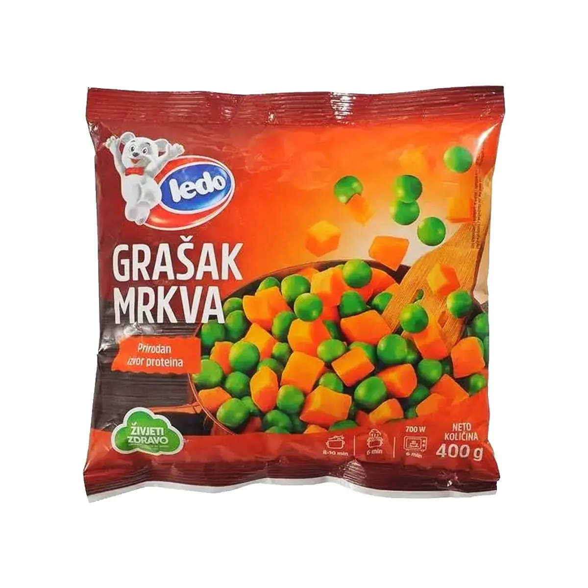 Bizela me karrota Ledo 400 gr