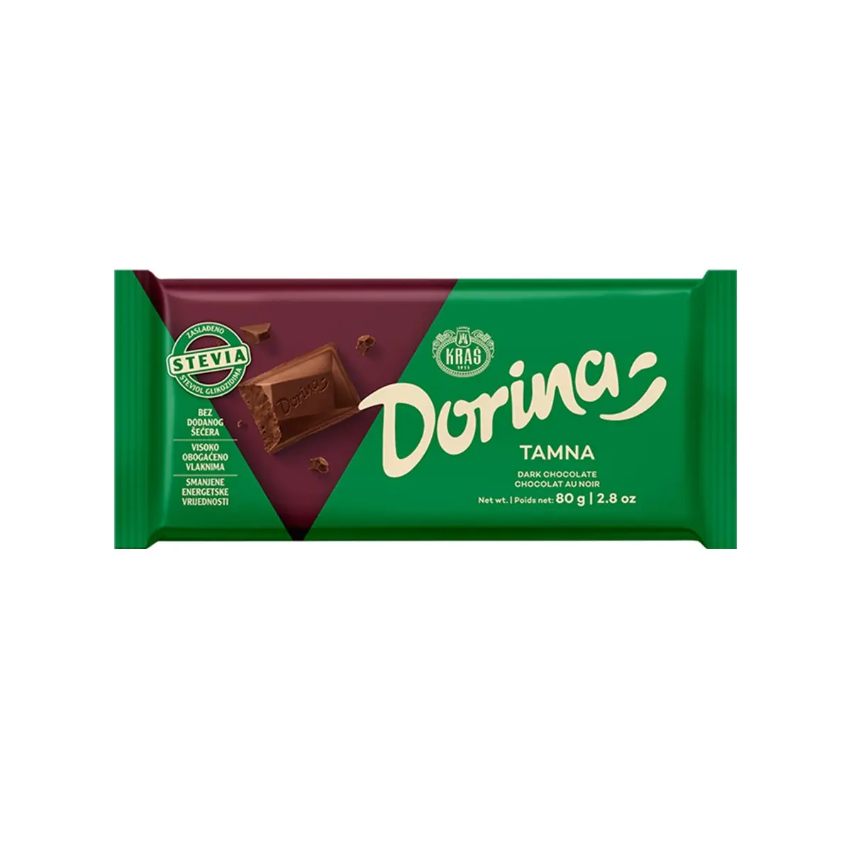 Çokollate pa sheqer Dorina 80gr