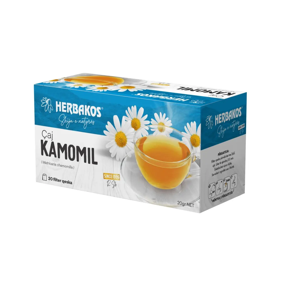 Çaj filter kamomil Herbakos 20gr