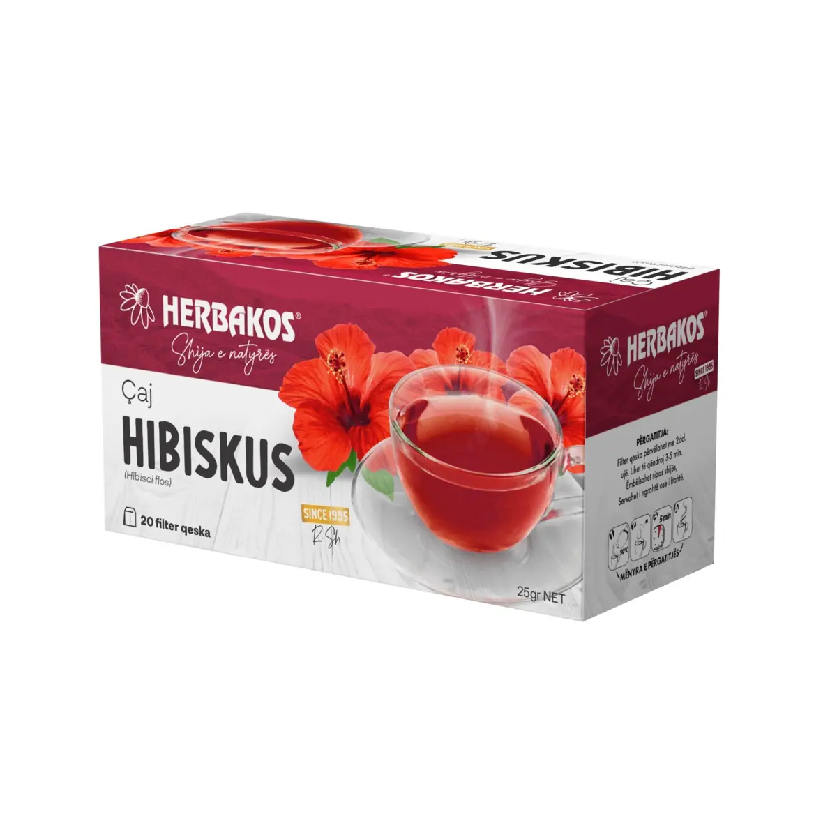 Çaj filter hibiskus Herbakos 25gr