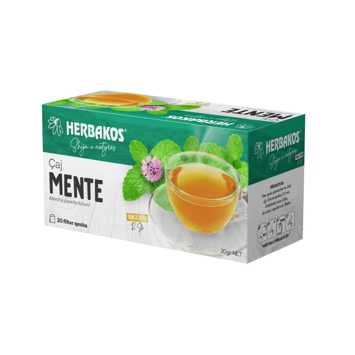 Çaj filter mente Herbakos 20gr