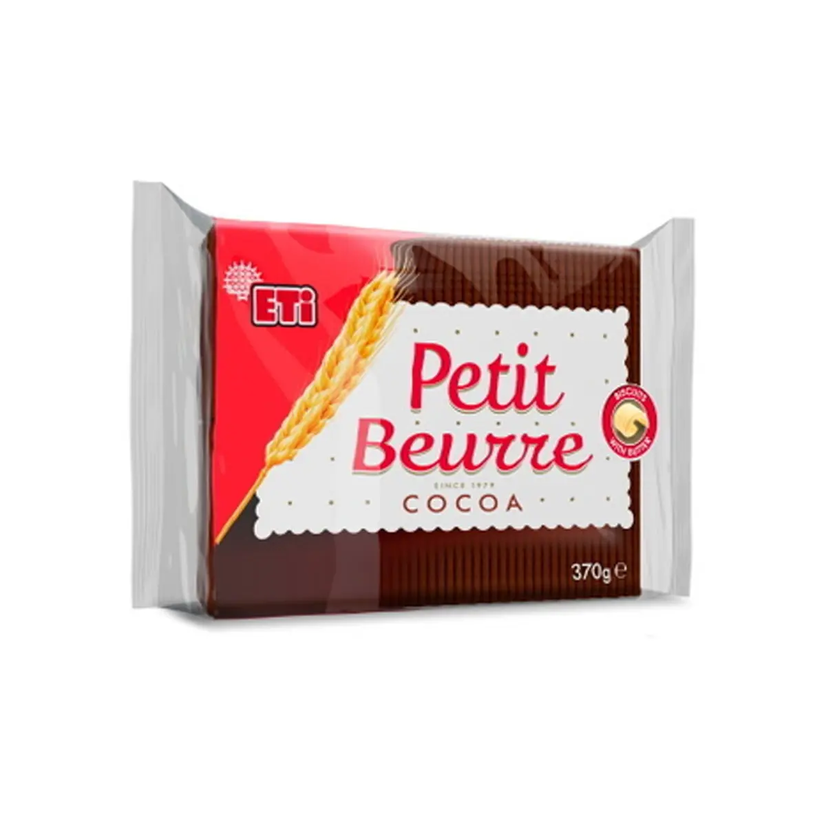 Biskota petit beurre me kakao Eti 370gr