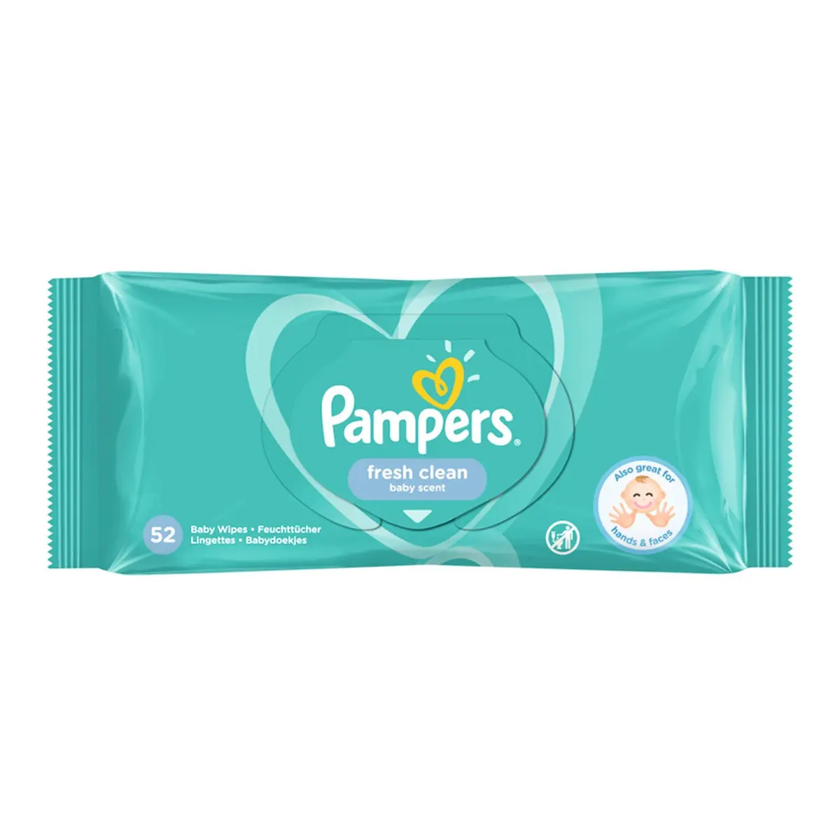 Leter e lagur Pampers fresh clean 52cope
