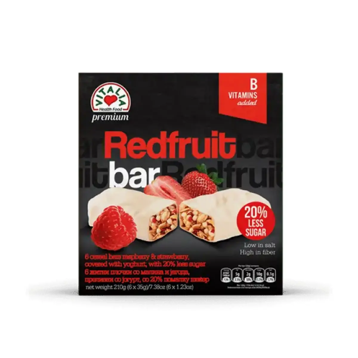 Bar çoko.me dredhez&mjeder Vitalia 210gr