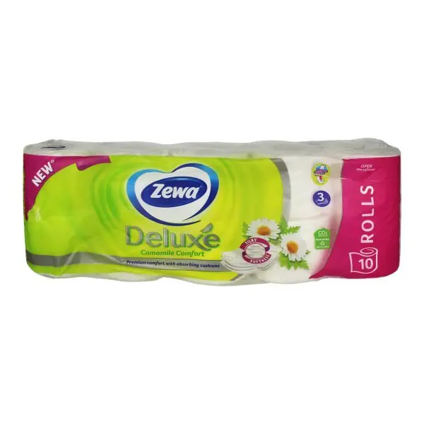 Leter toaleti 3shtres camomile Zewa 8+2