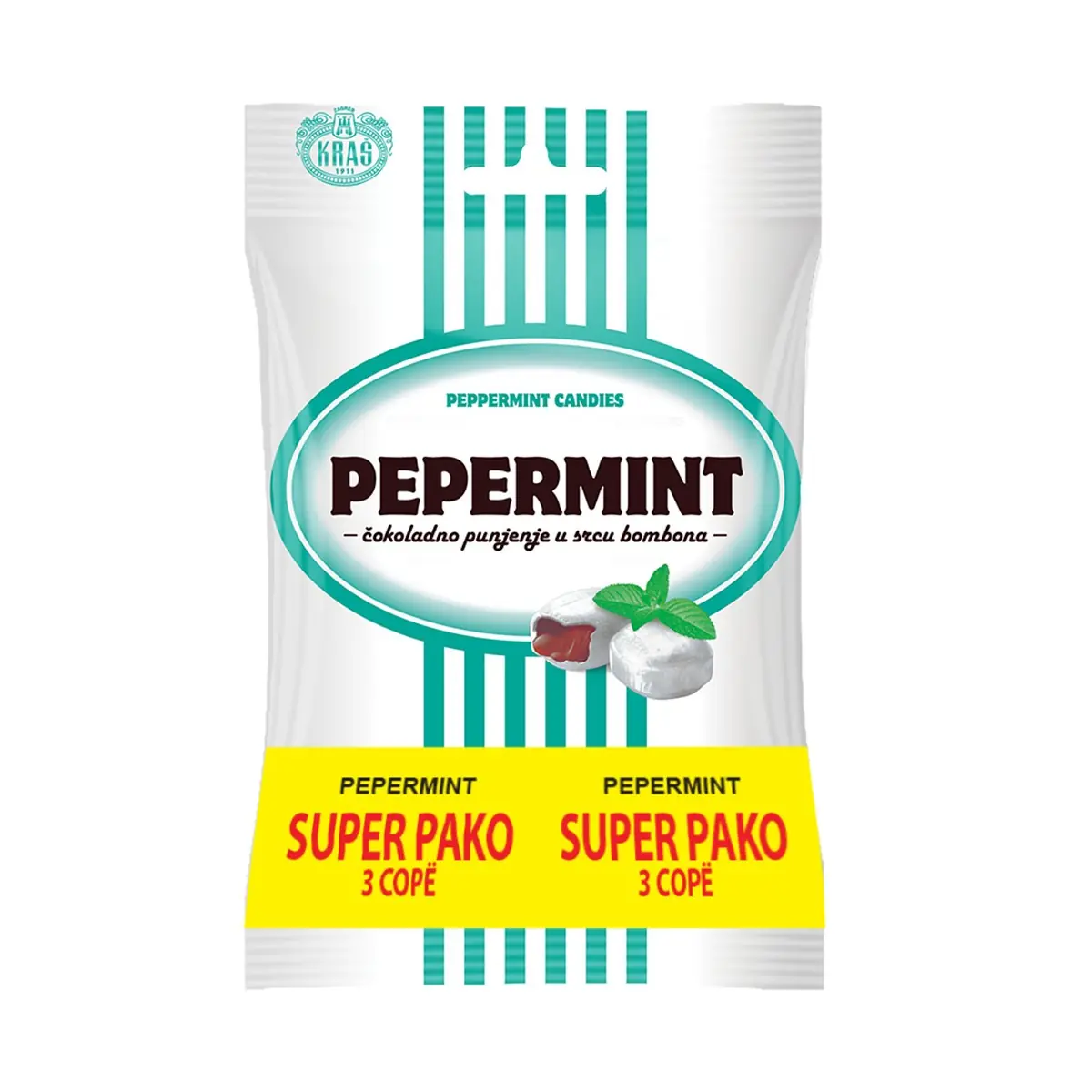 Bonbona pepermint Krash 3x100gr