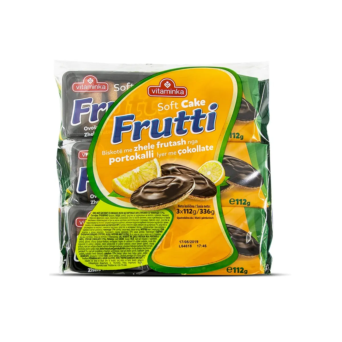 Biskota jaffa portokall Vitaminka 336gr