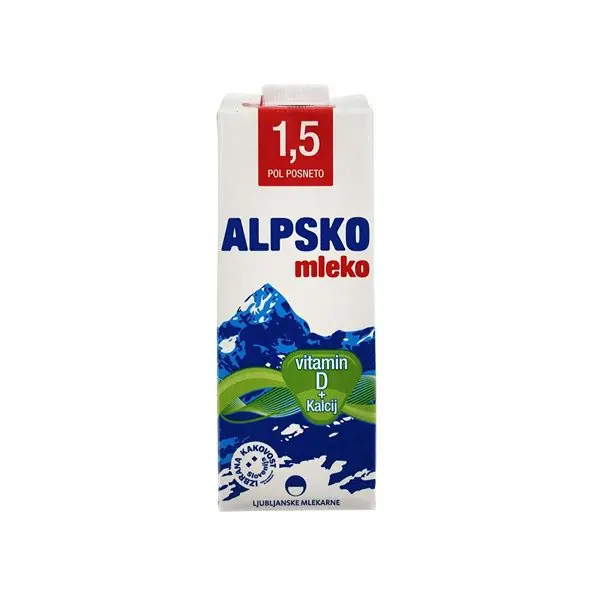 Qumesht me kalcium Alpsko 1.5% 1l