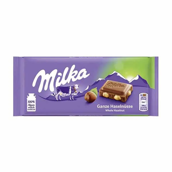 Cokollate me lajthi te plote Milka 100gr