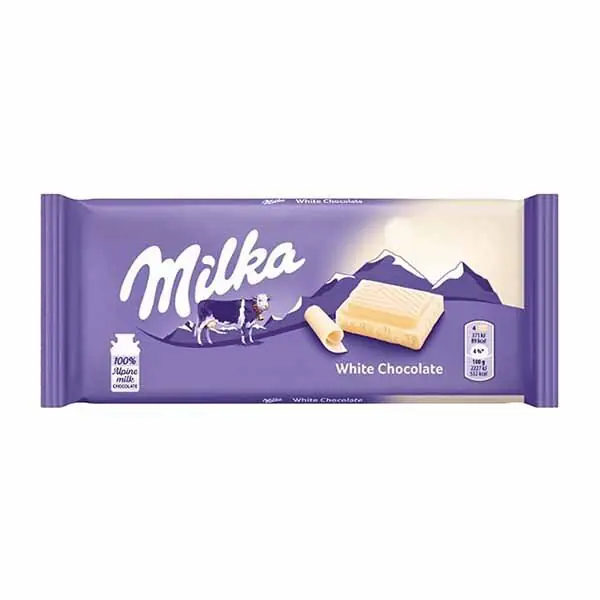 Cokollate e bardhe Milka 100gr