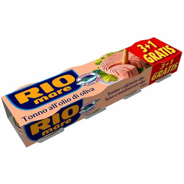 Tuna Riomare 80gr 3+1gratis