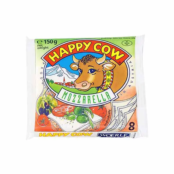 Kackavall rriska mozzarell Happy Cow 150gr