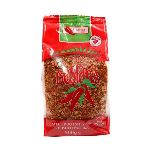 Biber i kuq i shtypur Besiana 500gr