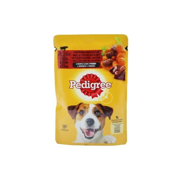 Ushqim qeni me mish Pedigree 100gr