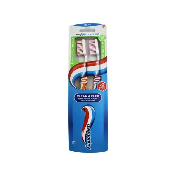 Brushe dhembesh clean&flex Aquafresh 1+1
