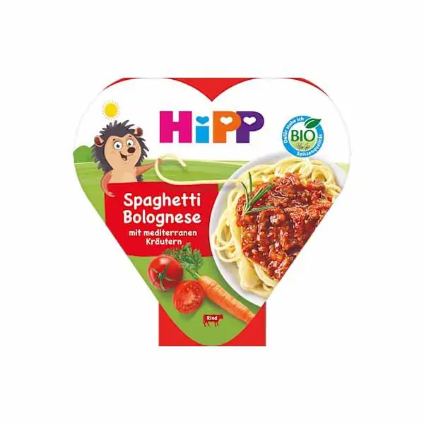 Shpagete boloneze Hipp 250gr 1-3vjet