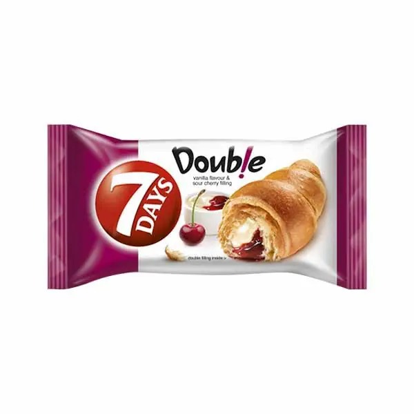 Kroasant double vanile vishnje7Days60gr