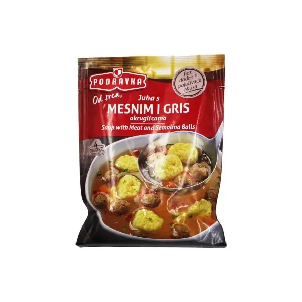 Supe me mish dhe grize Podravka 52gr