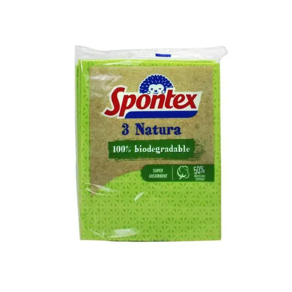 Lecke per pastrim natyra Spontex 3pcs