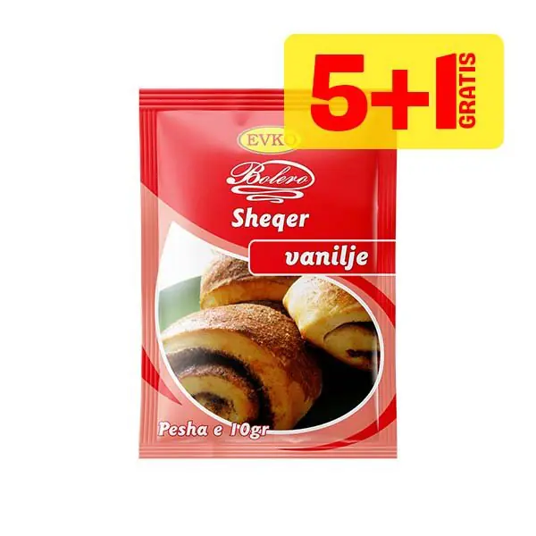 Sheqer vanille Evko 10gr 5+1 gratis