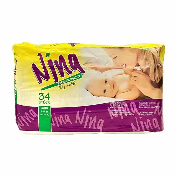 Pelena per femije midi Nina 34pcs