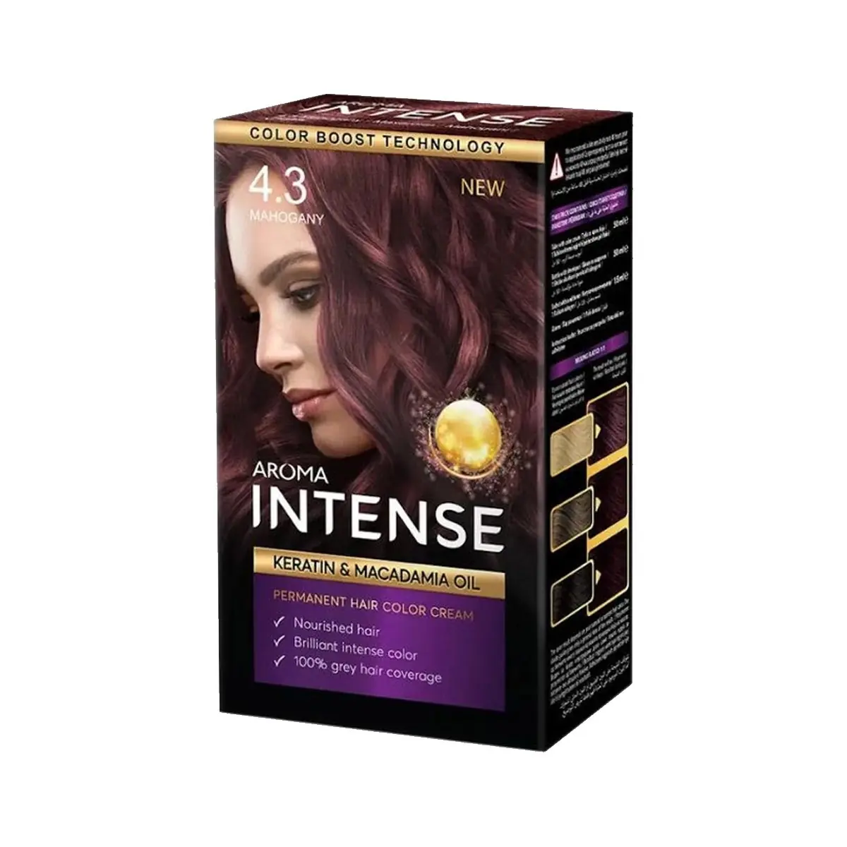 Ngjyre Flokve Intense 4.3 Mahogany