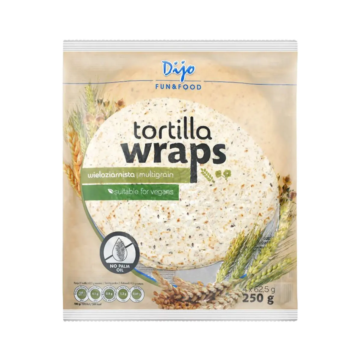 Pete tortilla multigrain Wellness 4,250g