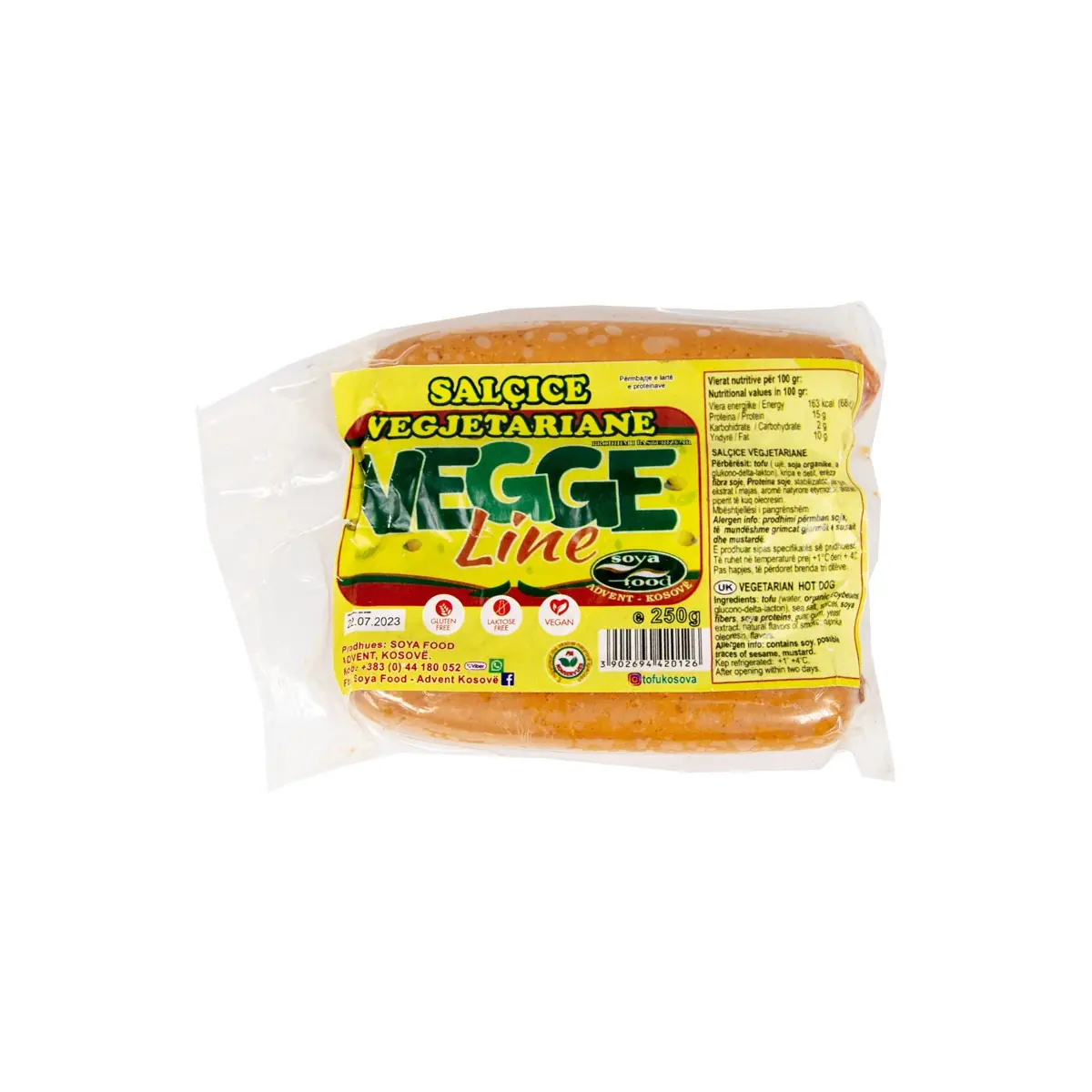 Salcice vegjetariane Tofu 250gr