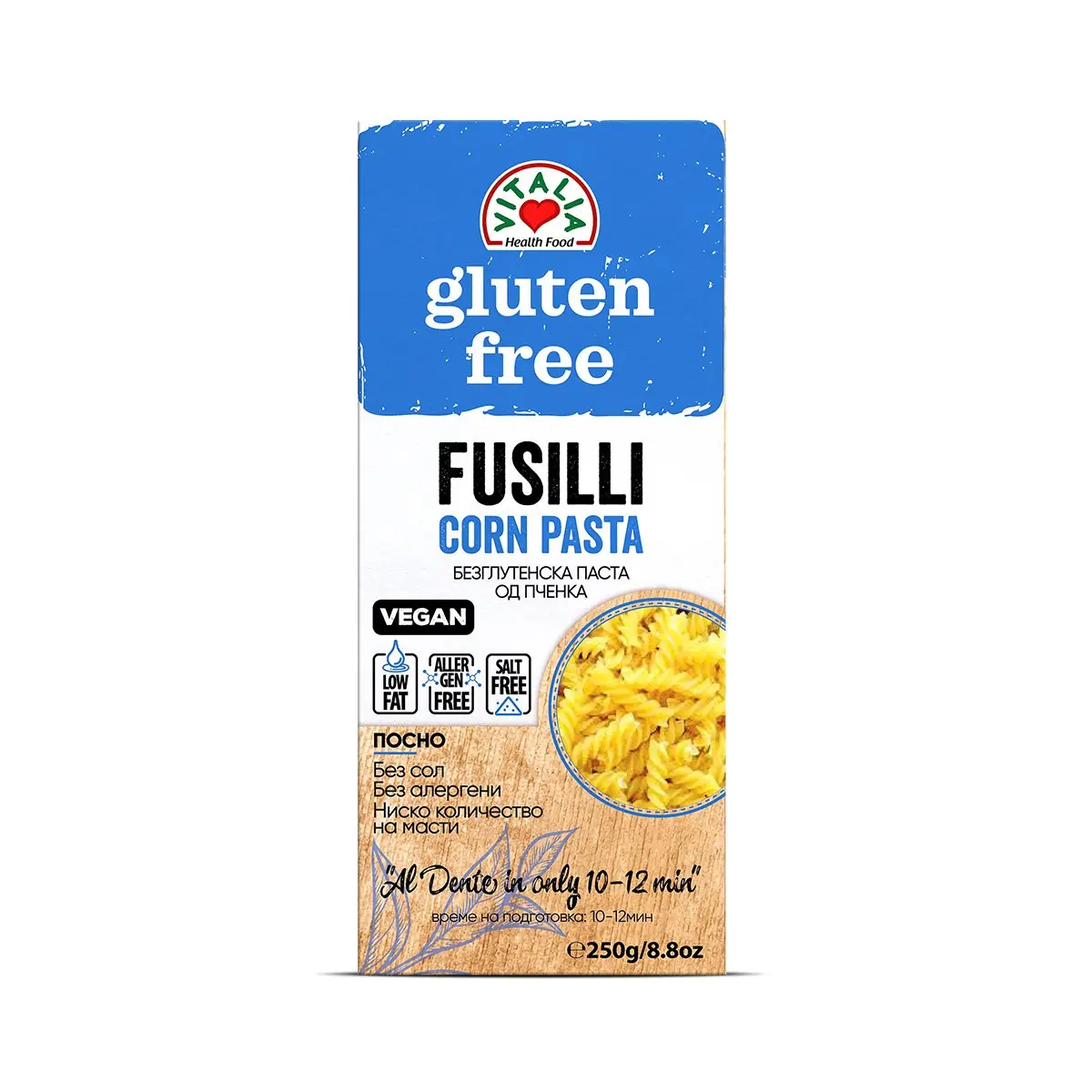 Makarona Fusli pa gluten Vitalia 250gr