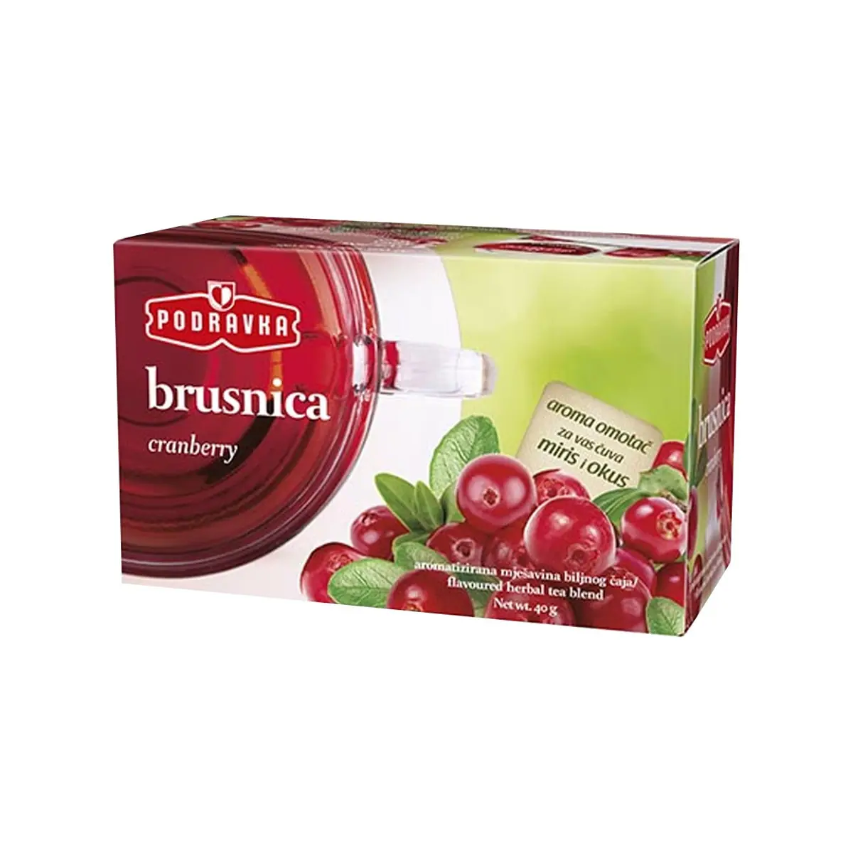 Çaj filter boronice e kuqe Podravka 40g