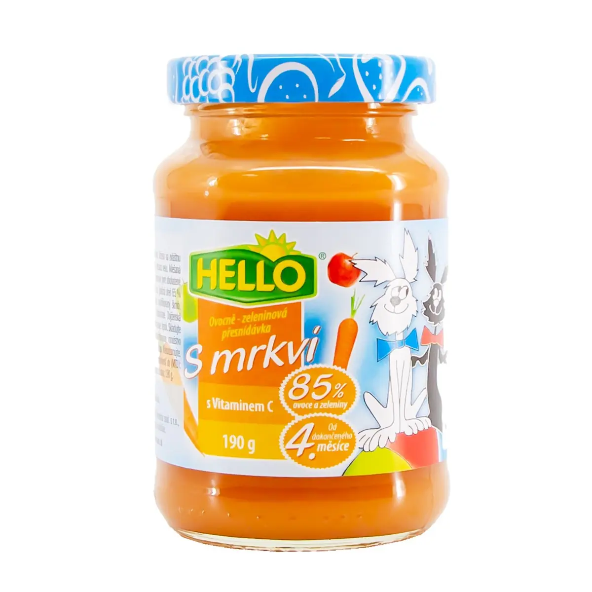 Ushqim per femije Hello Karrote 190gr