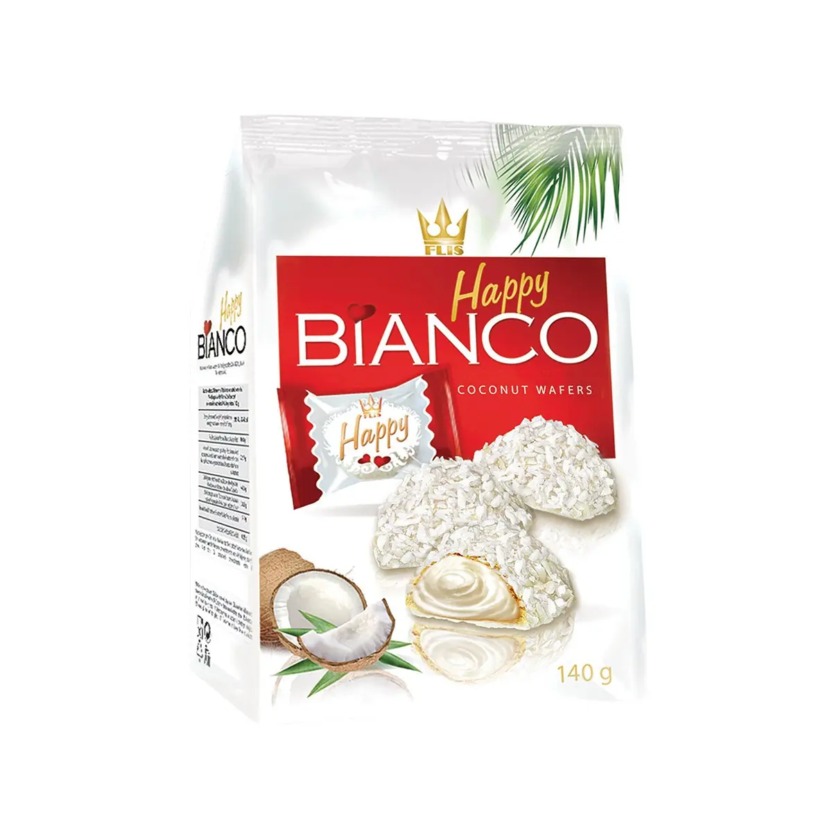 Bonbonjera me kokos Bianco 140gr