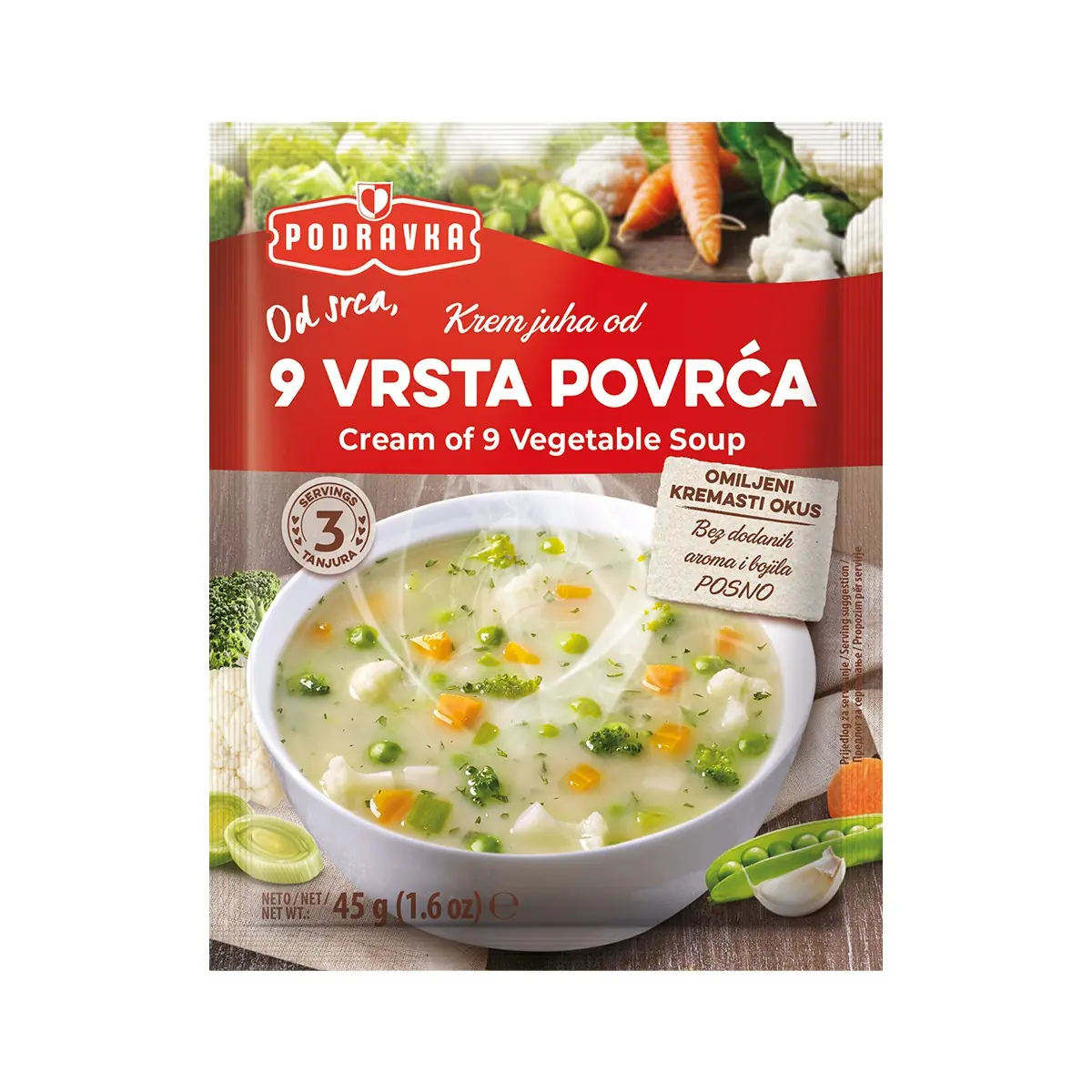 Supe krem 9 perime Podravka 45gr