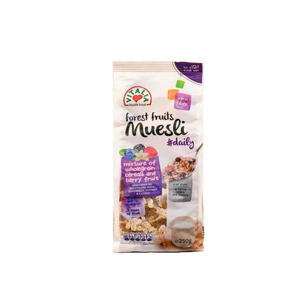 Muesli me fruta mali Vitalia 250gr