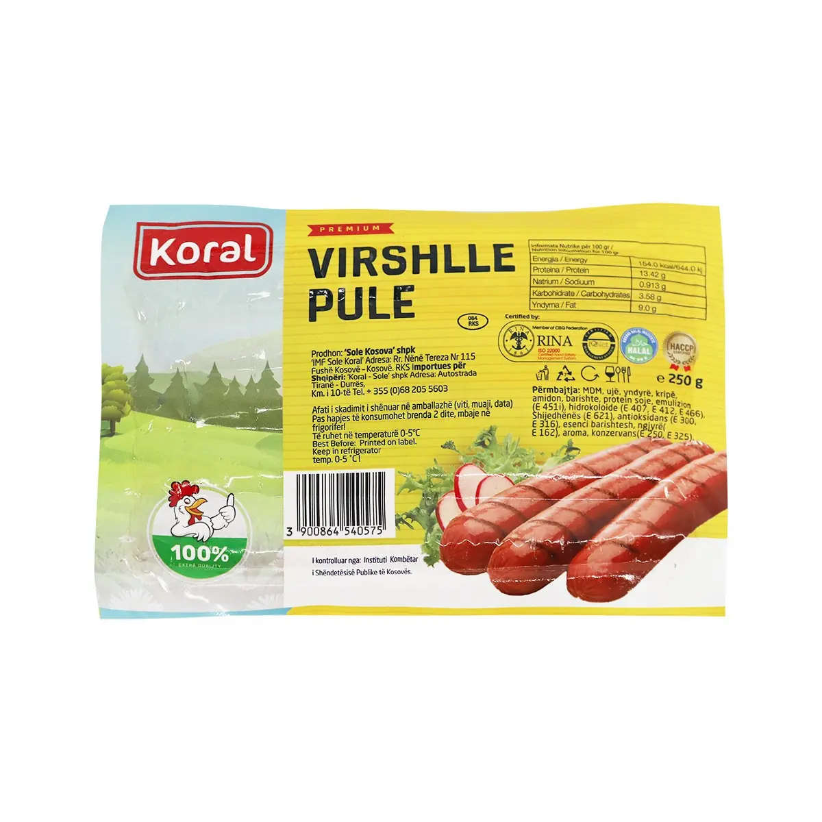 Virshlle pule premium Koral 250gr
