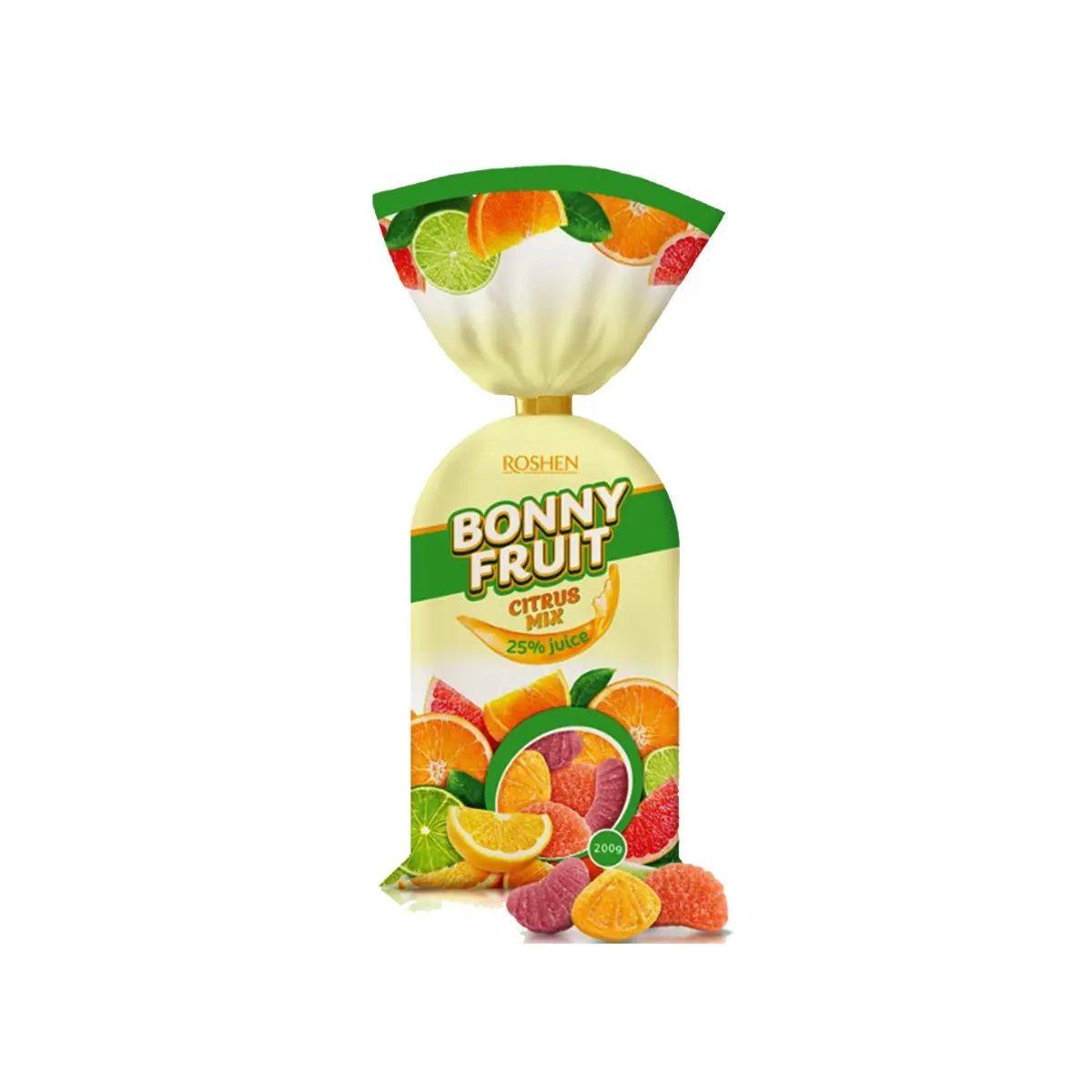 Bonbona zhele me fruta Roshen 200gr