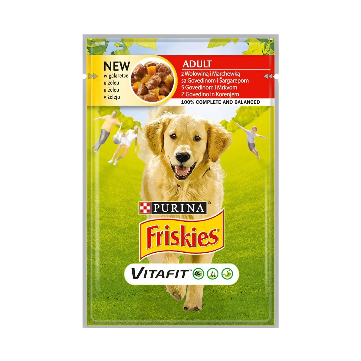 Ushqim qeni mish gjedhi Friskies 85gr