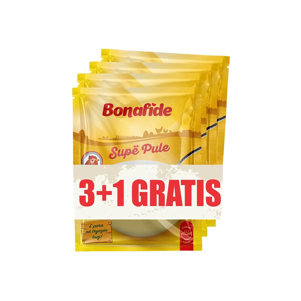 Supë pule Bonafide 60gr 3+1 Gratis