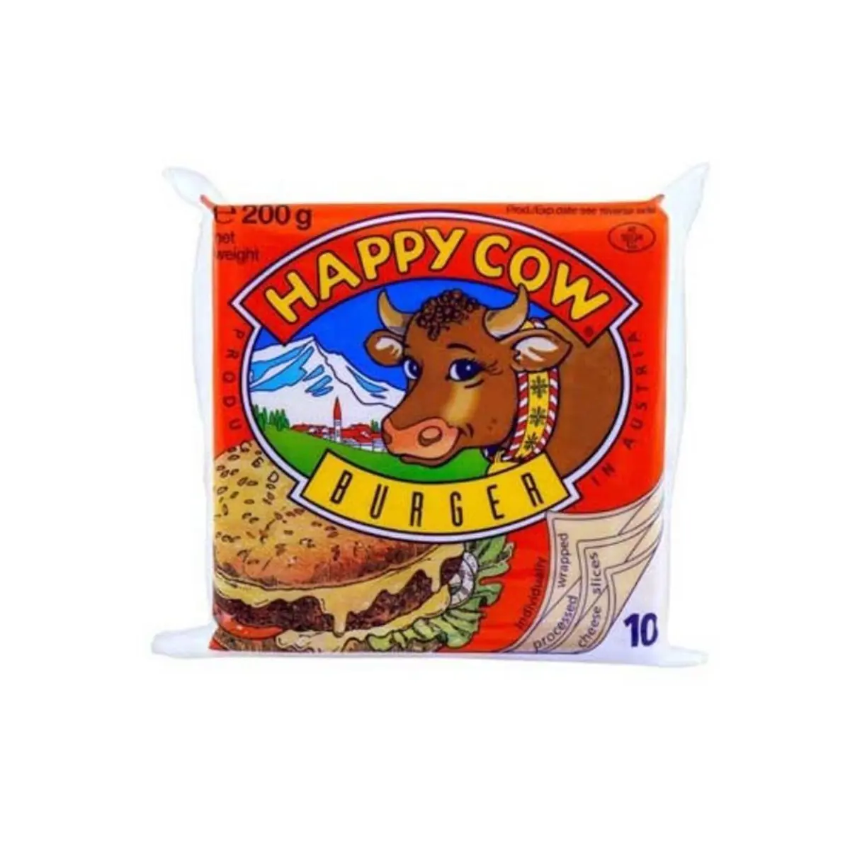 Kaqkavall Slices Burger Happy Cow 200g