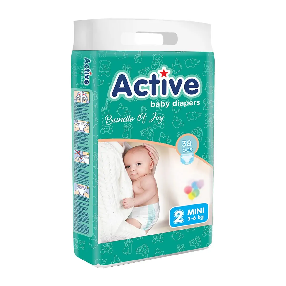 Pelena per femije Active Baby 3-6kg 38cope