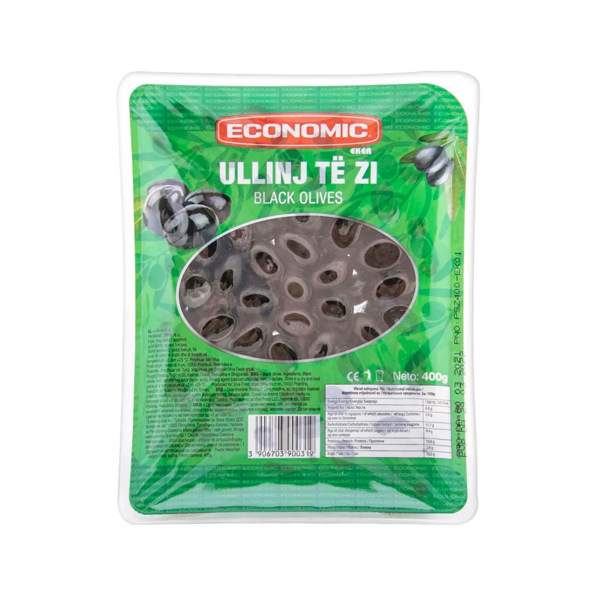 Ullinje të zi vakum Economic 400gr