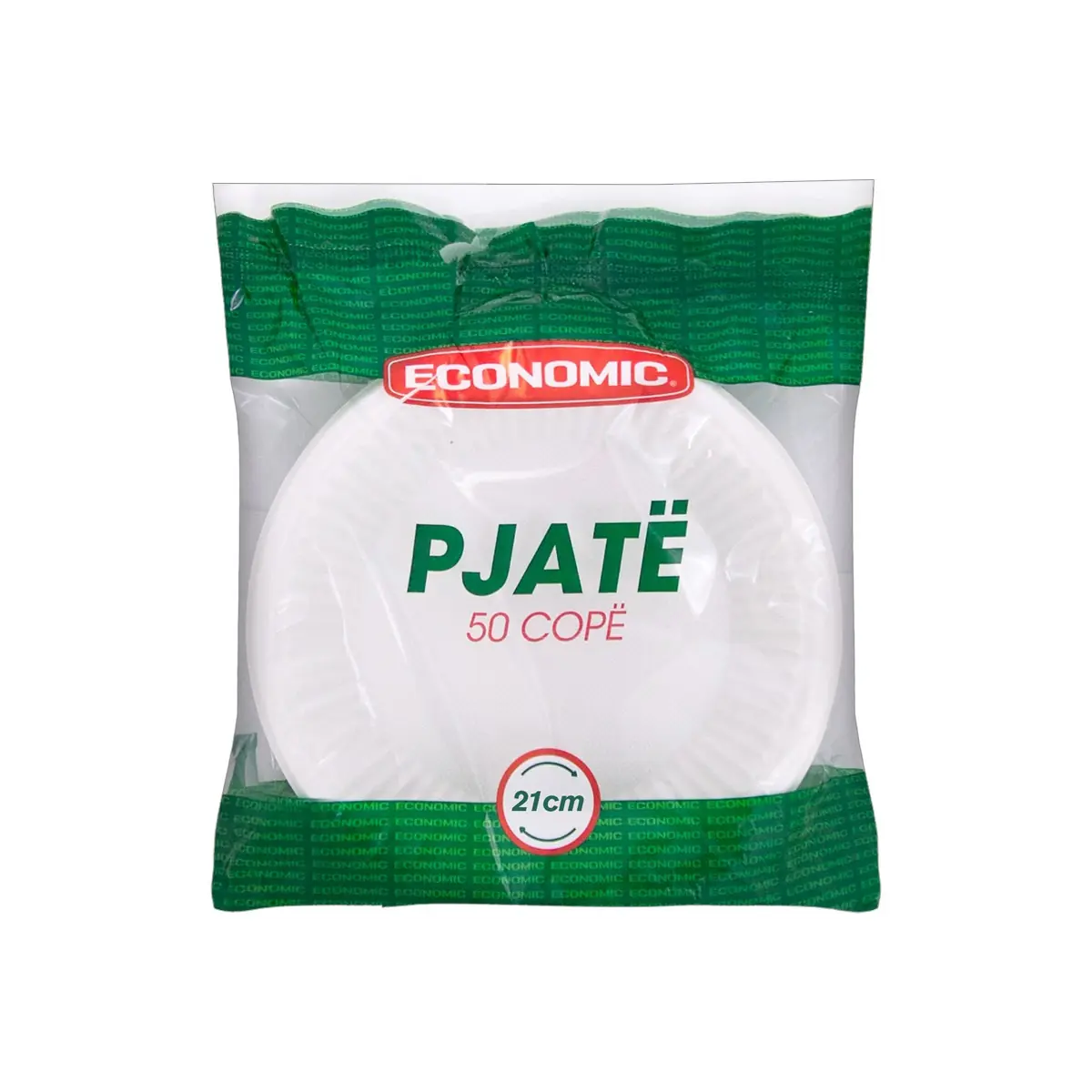 Pjata te plastikes Economic 21 cm 50cope