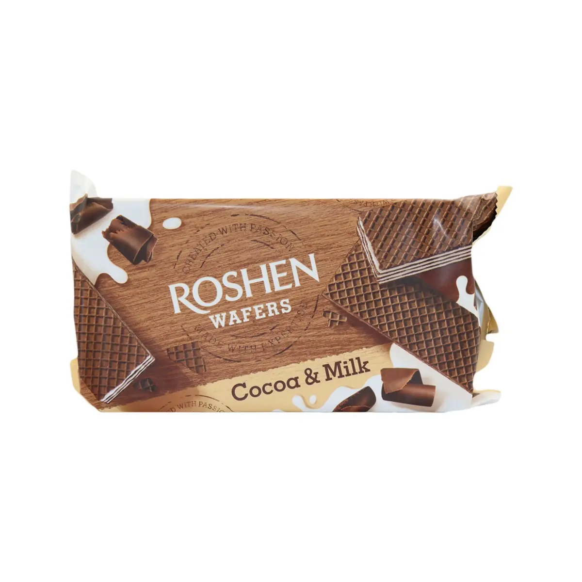 Vafer me qumesht dhe kakao Roshen 216gr