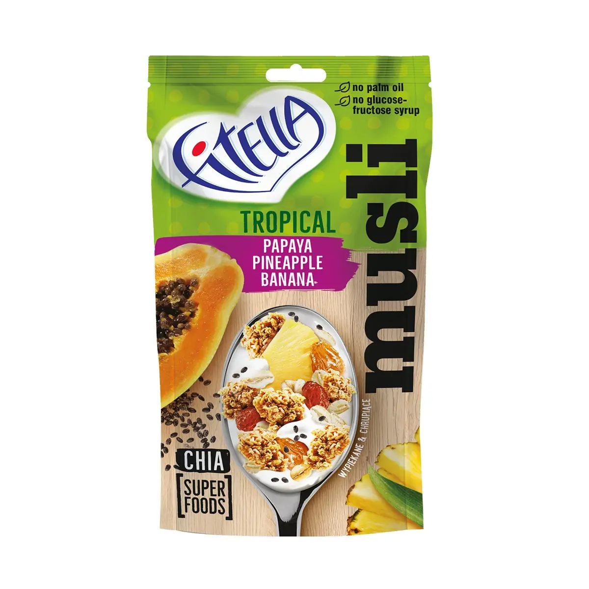 Muesli me fruta tropikale Fitella 50gr