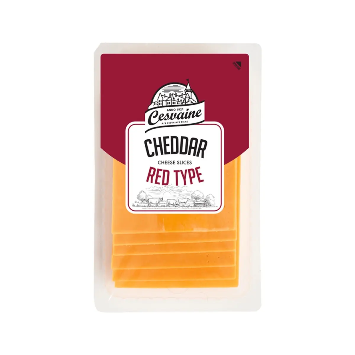 Djath i kuq ne rriska cheddar 125g