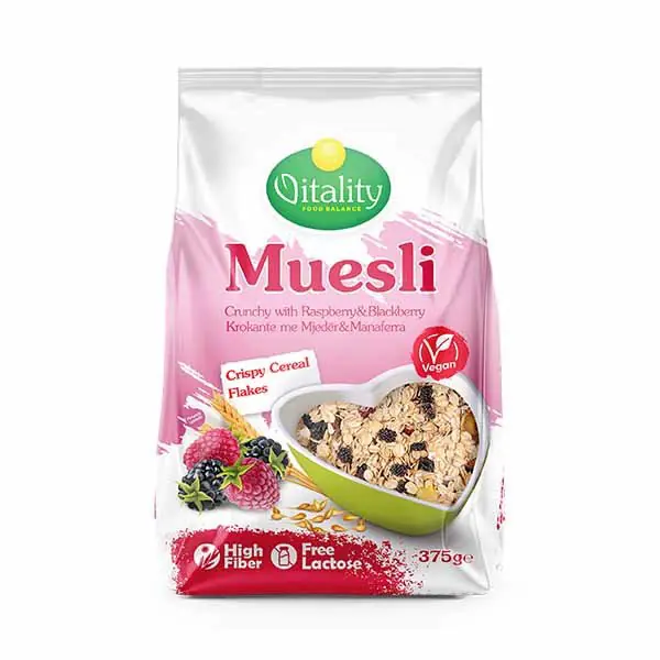 Musli krokant me mjeder dhe manatherra Vitality 375gr