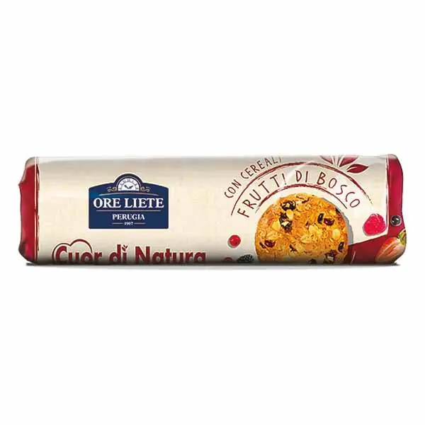 Biskota me drithera&fruta mali Tedesco 250g