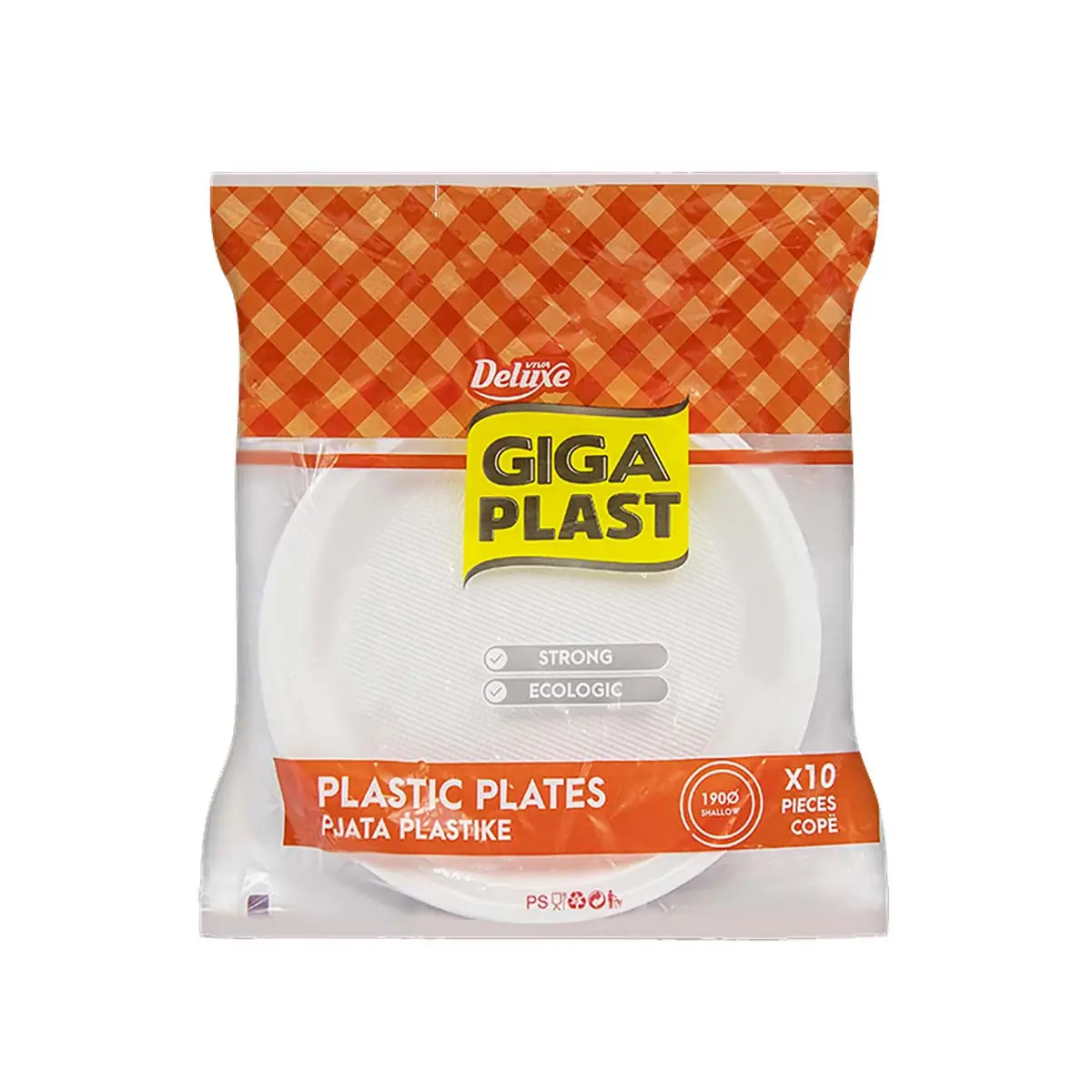 Pjate plastike Giga Plast 190mm 10 cope