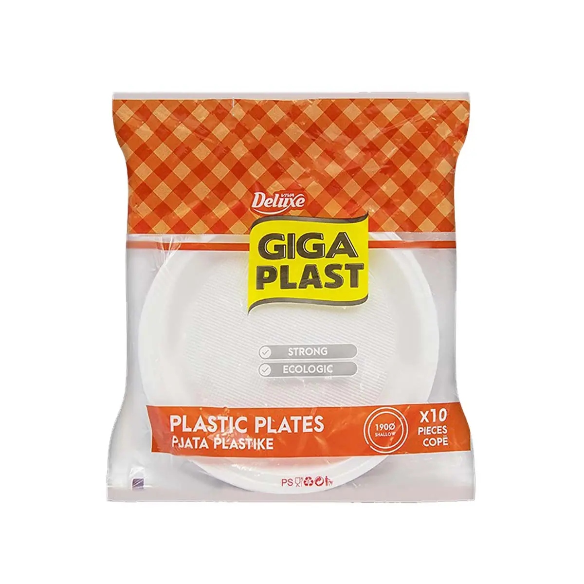 Pjate plas. thelle Giga Plast 190mm 10cp
