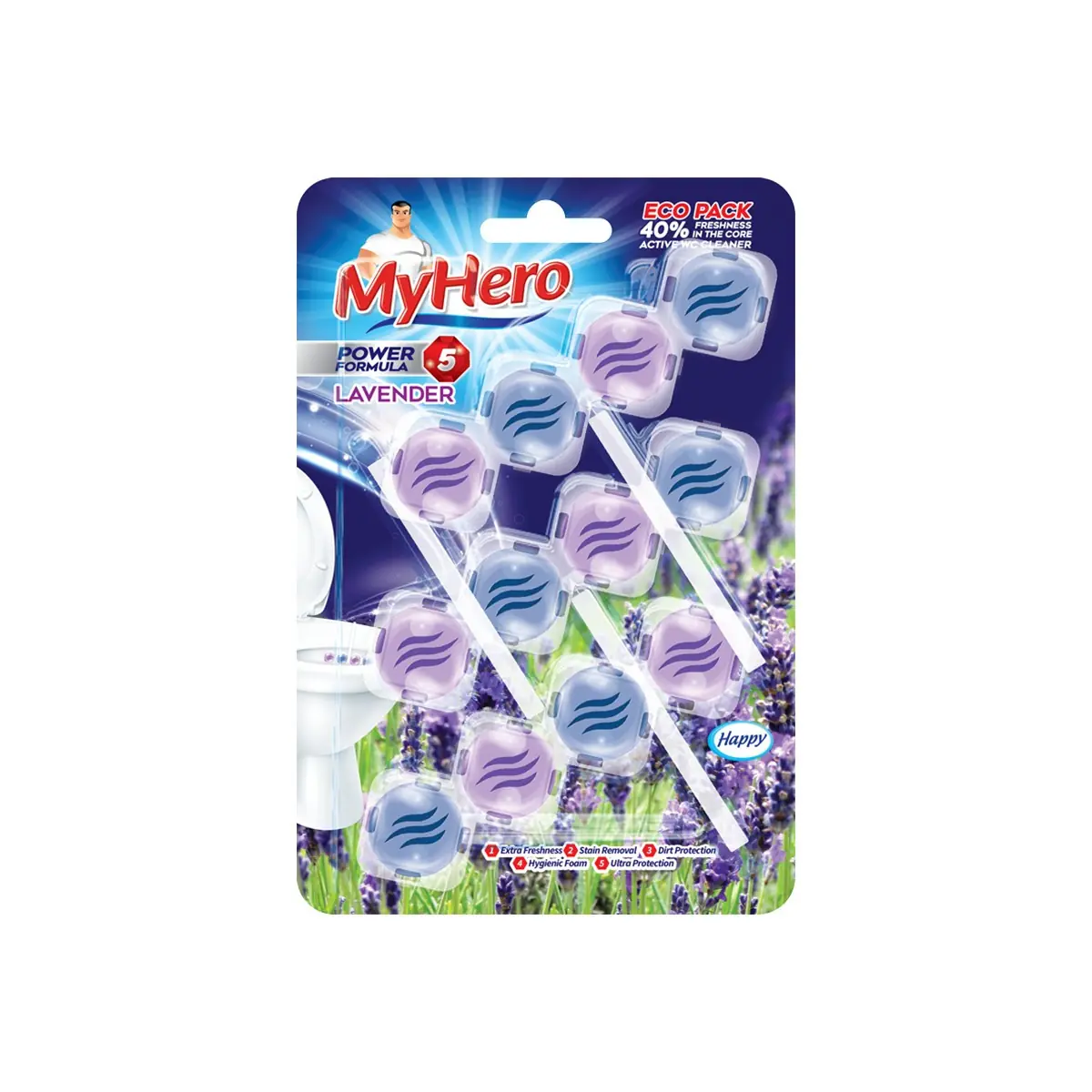 Aroma per wc My Hero Levander 3x50gr